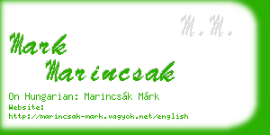 mark marincsak business card